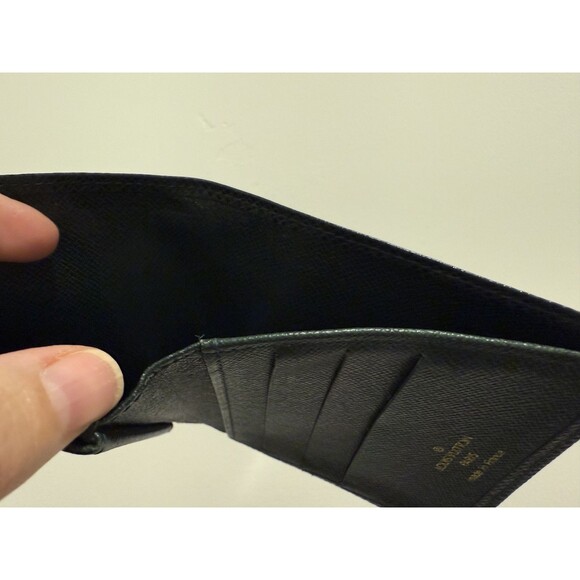 Louis Vuitton Dark Green Taiga Leather Bi-fold Wallet Certificate of Auth. - Picture 13 of 15